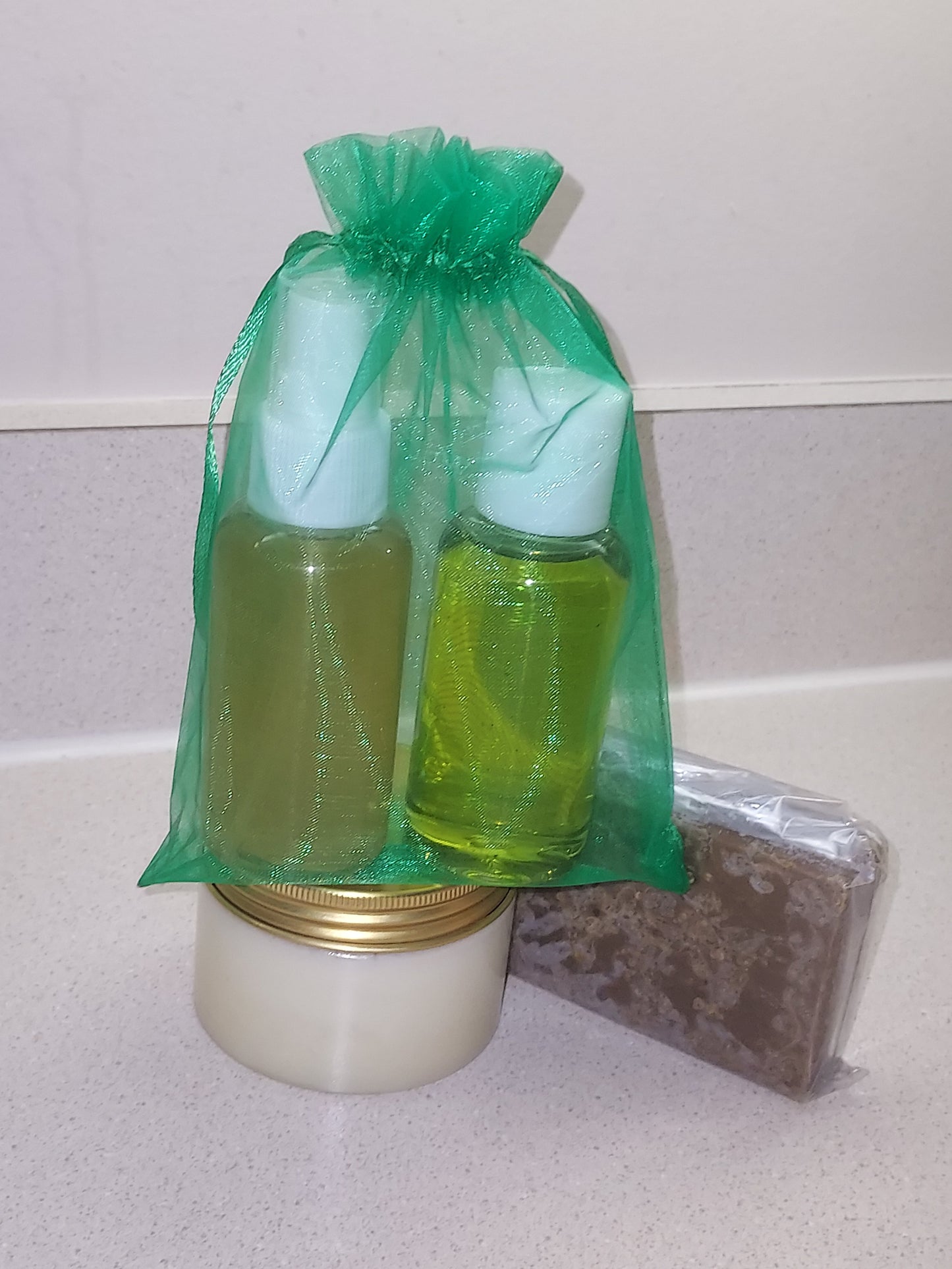 Organic Hair Set | Natural Hair| Shampoo Gift Box | Hair Care| Organic Pomade | Travel size Gift Set
