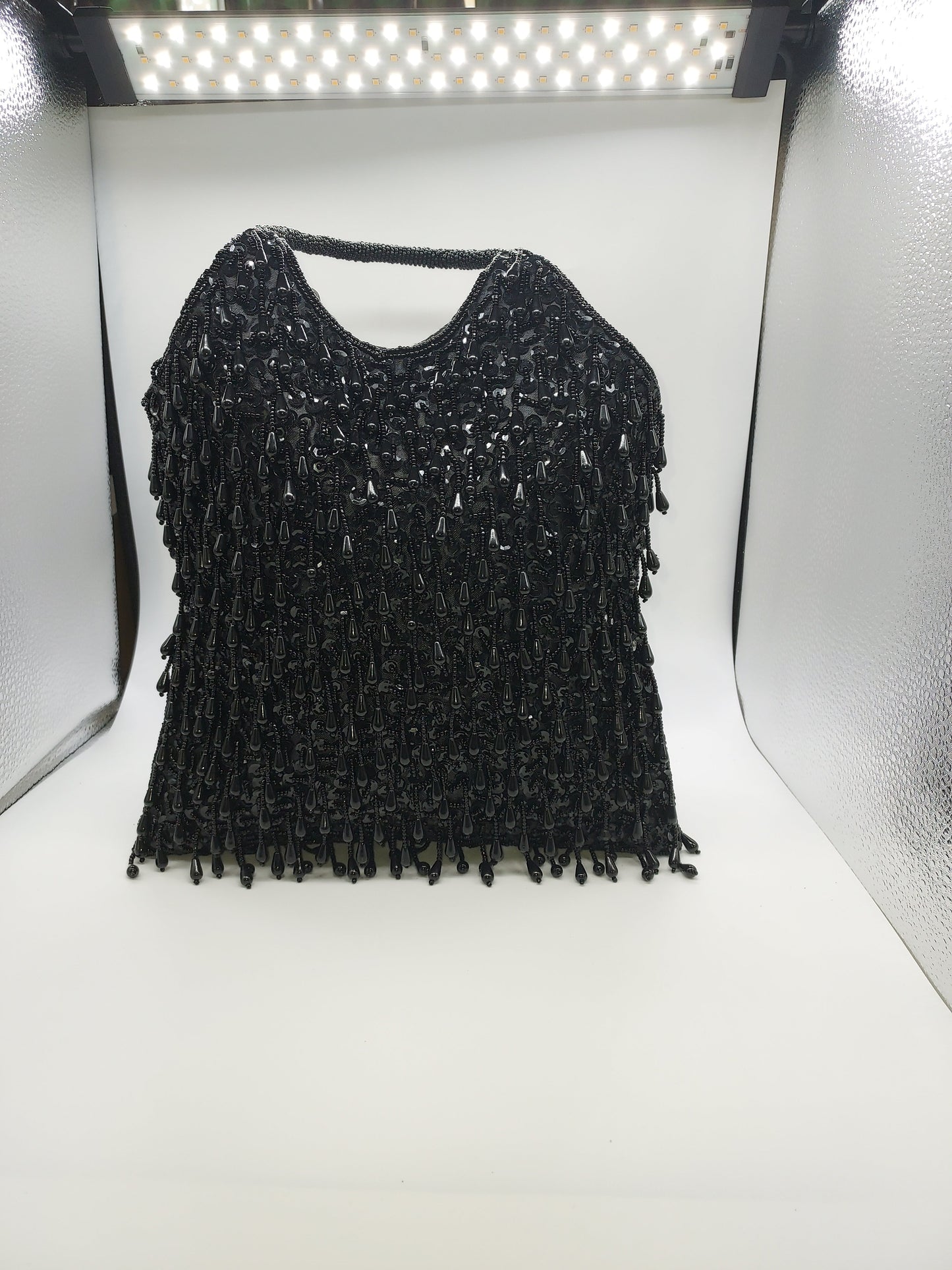 Black Beaded Bag For Women
