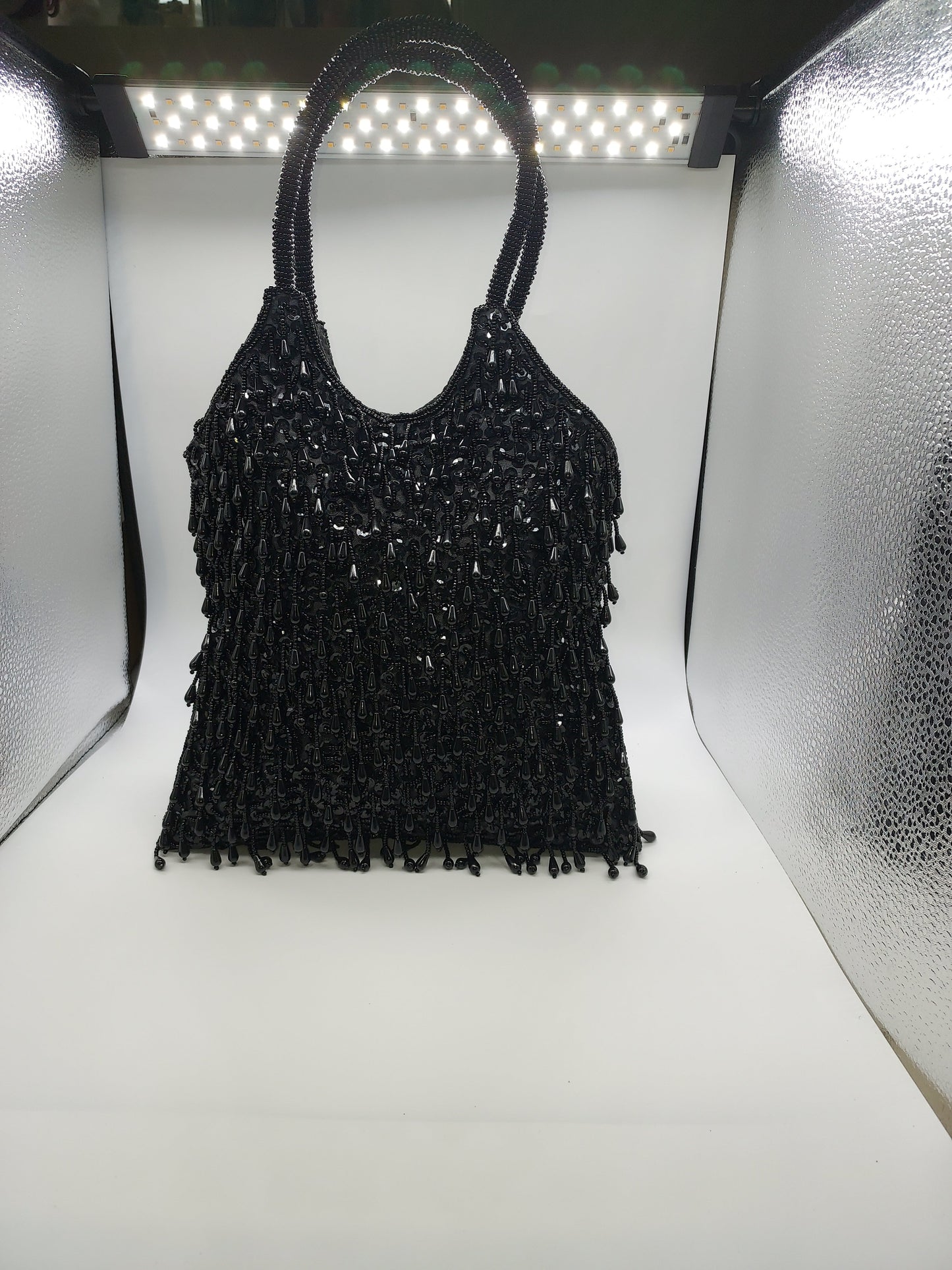Black Beaded Bag For Women