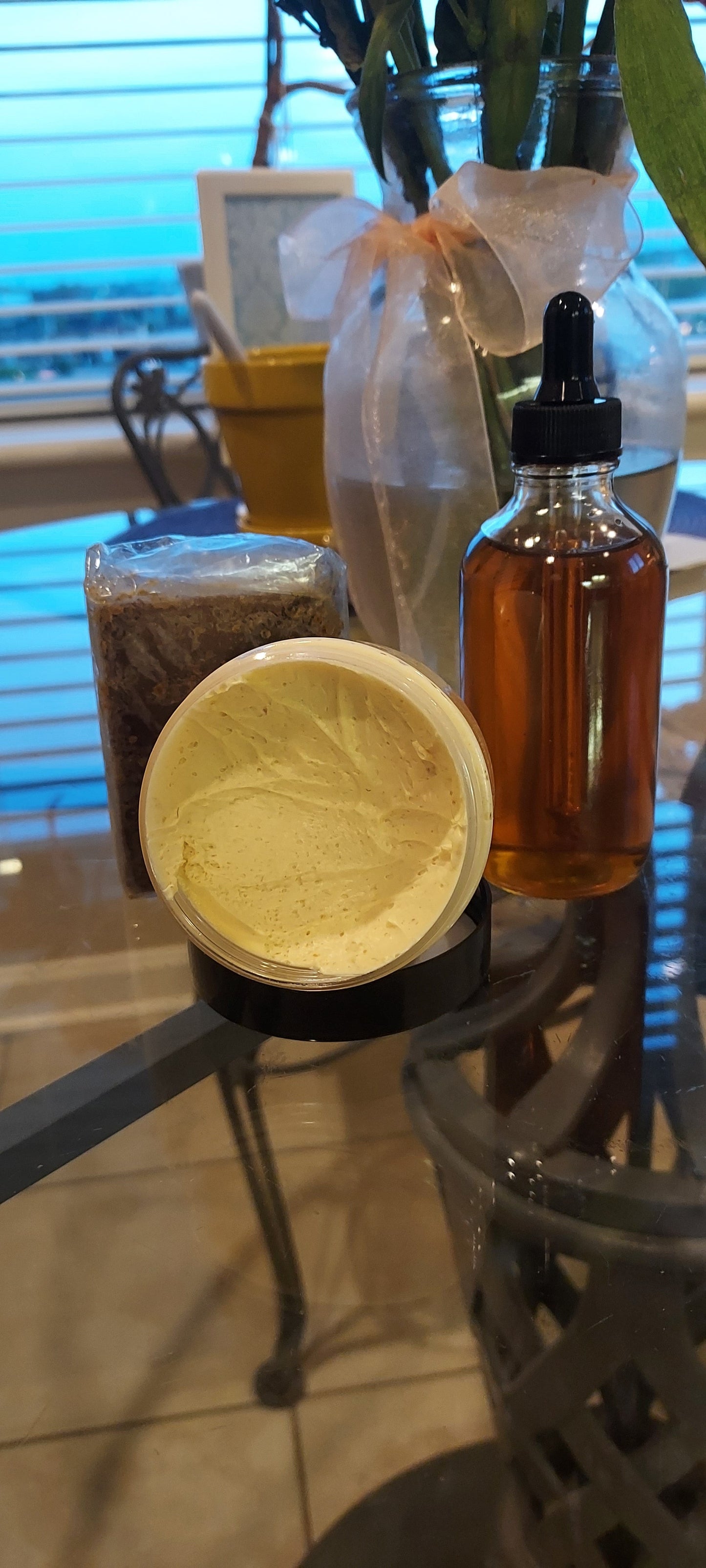 Organic Edge creme and Serum| Natural Hair set | Organic Edge Pomade | Hair Moisturizer/Organic Serum