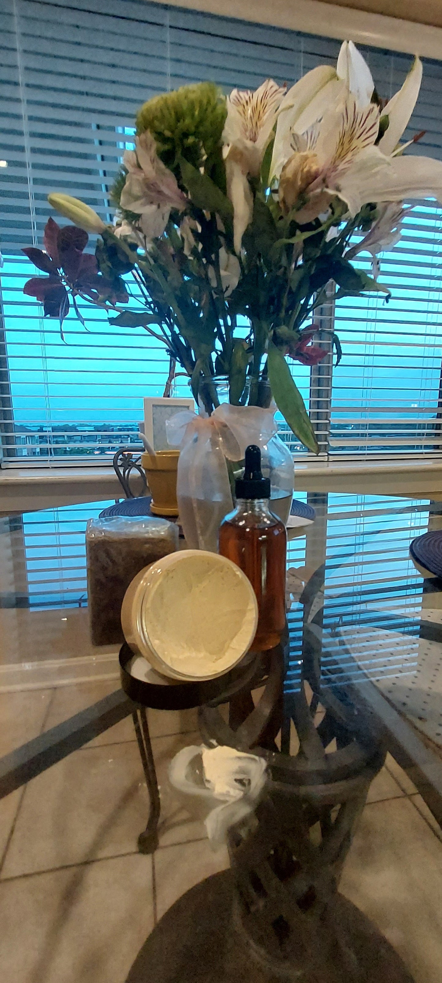 Organic Edge creme and Serum| Natural Hair set | Organic Edge Pomade | Hair Moisturizer/Organic Serum