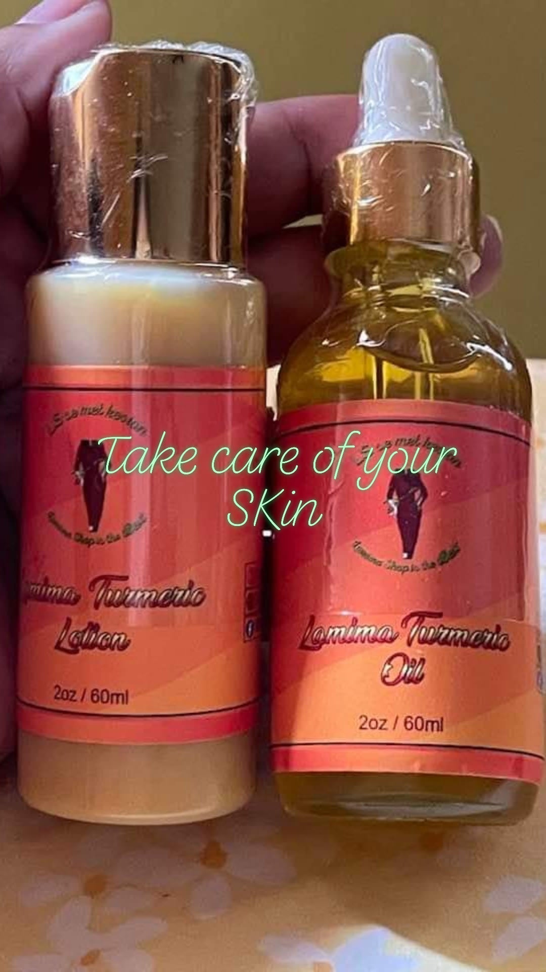 Lamima Turmeric Organic Facial Full Gamme/