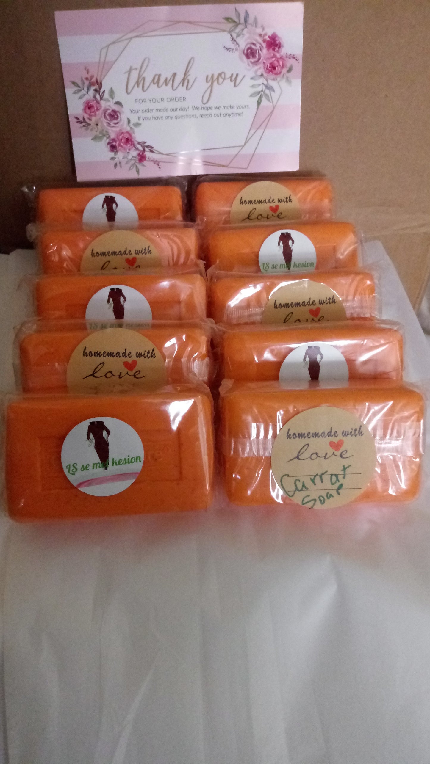 Handmade Narural Carrot Soaps