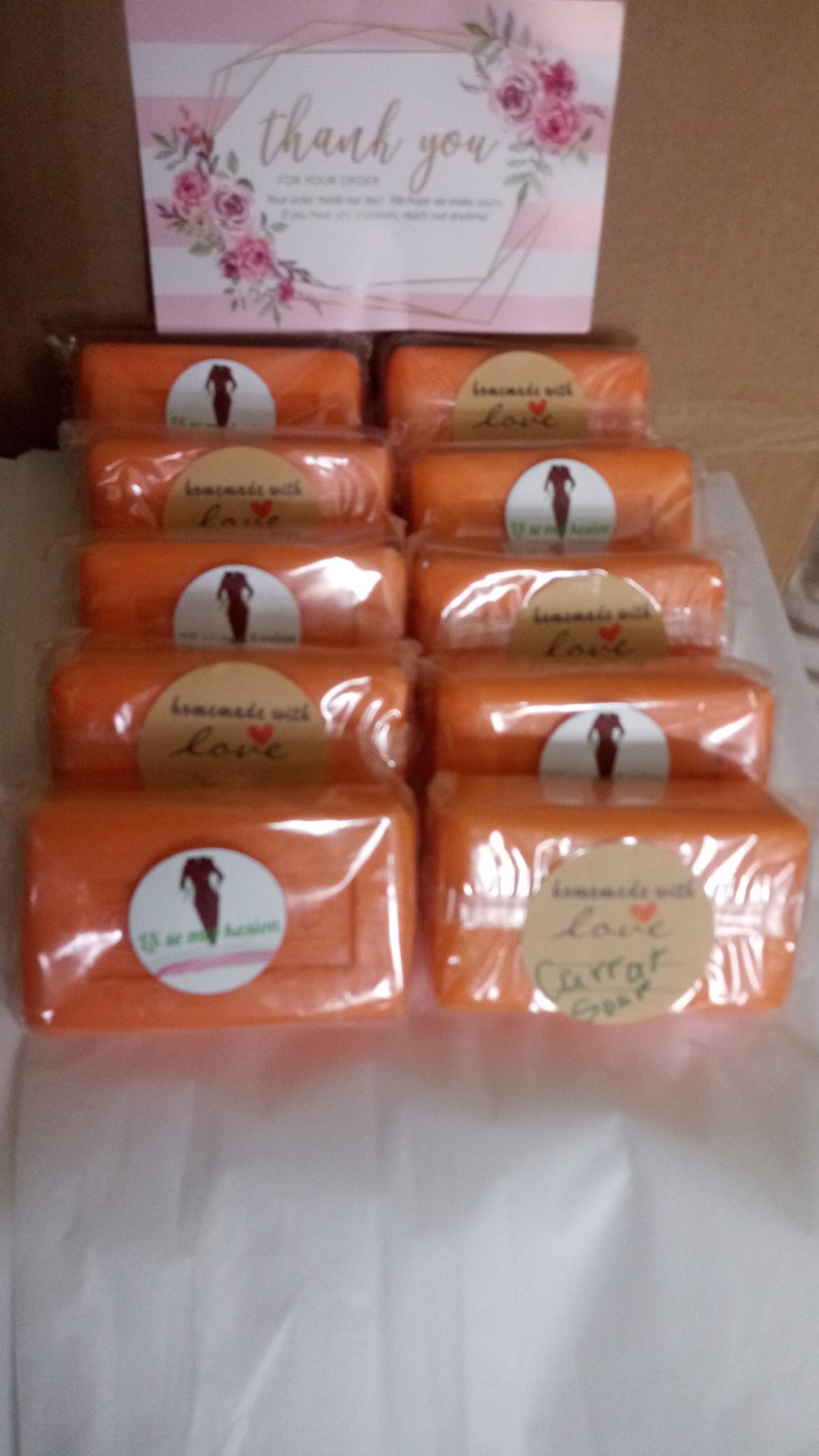 Handmade Narural Carrot Soaps