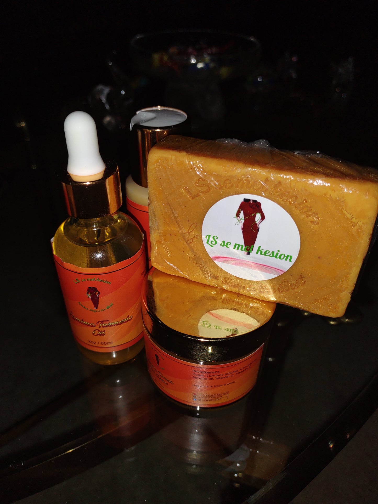 Turmeric Facial and Skin Set | Skin Moisturizer | Organic Products | Turmeric Lotion | Organic Sugar Scrub | Spa Gift Set