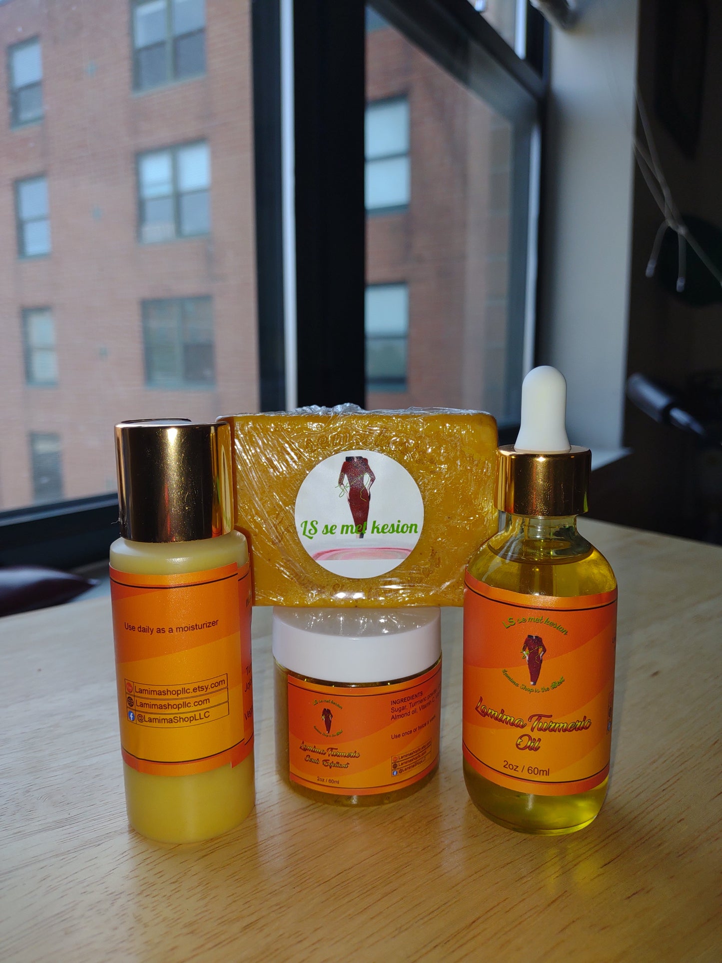 Lamima Turmeric Organic Facial Full Gamme/
