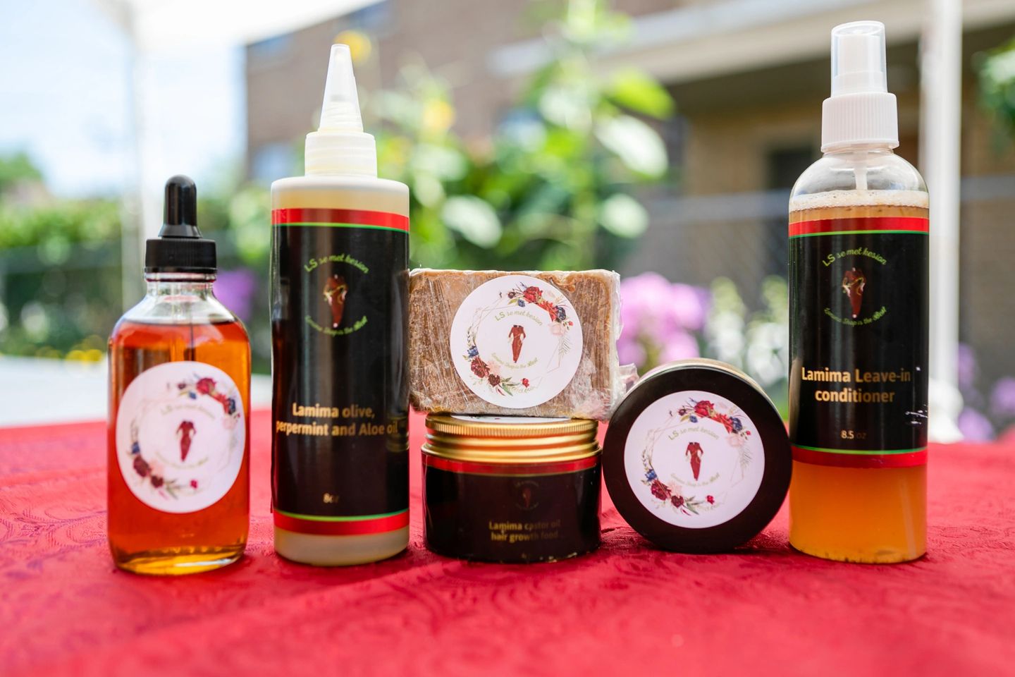 Organic Daily Hair Products-Natural/Bar Shampoo, Peppermint Oil, Pomade, Castor Oil & Leave-In Conditioner/Edge and Serum set Active